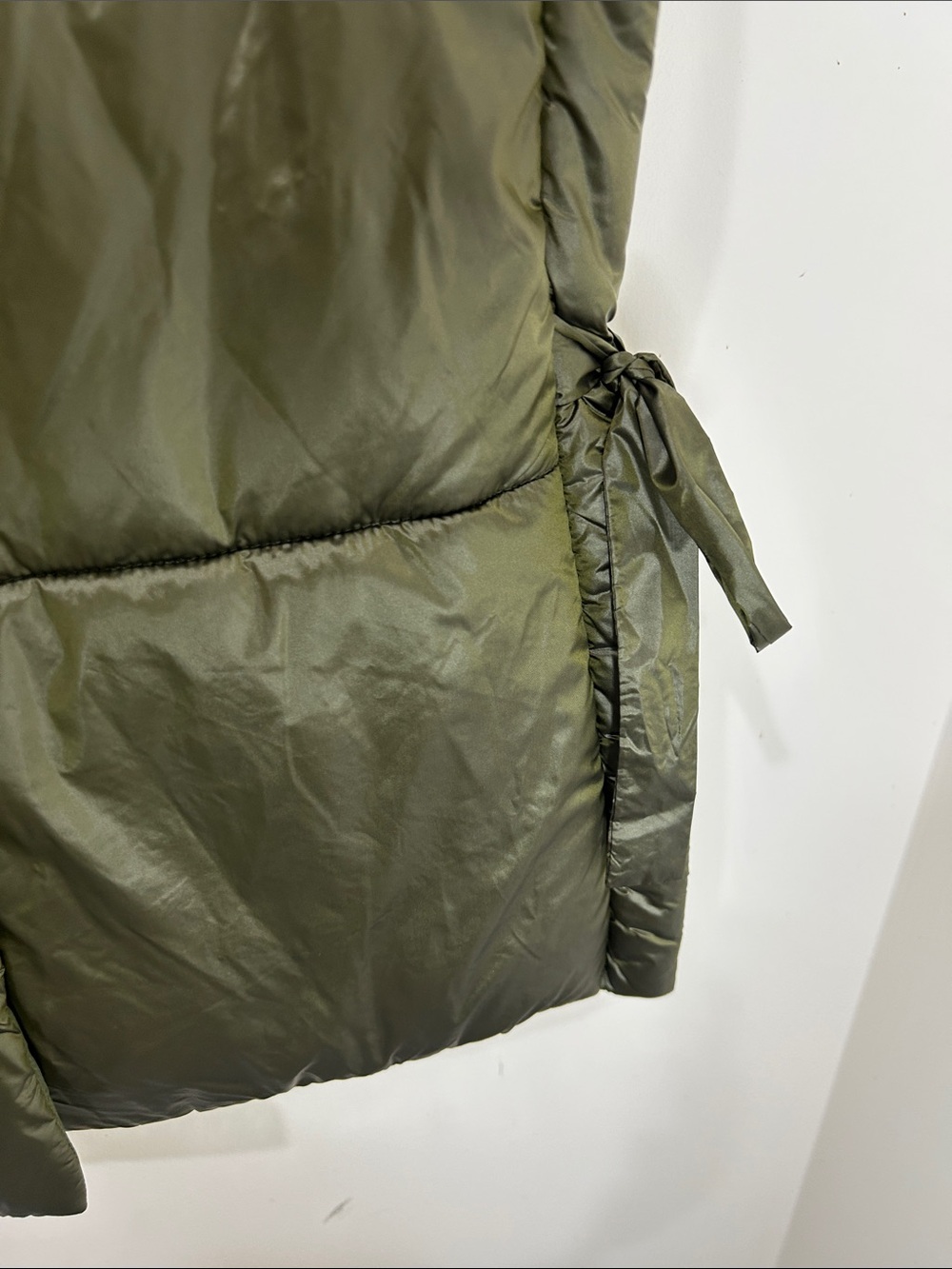 ANTHROPOLOGIE PILCRO Packable Puffer Vest Olive Green One Size - Picture 9 of 15